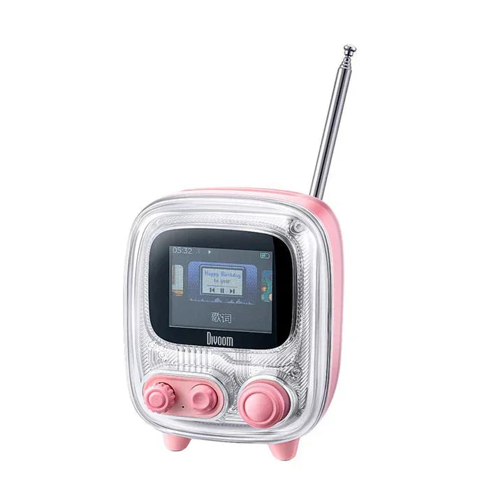 Divoom Tiivoo-2 Bluetooth Mini Speaker - Light Pink - Tashqila Divoom Tiivoo-2 Bluetooth Mini Speaker - Light Pink - Tashqila